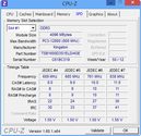 Systeminfo CPUZ RAM SPD