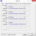 System info CPUZ Cache