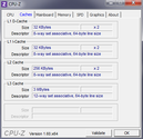 System info CPUZ Cache