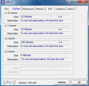 System info CPUZ Cache