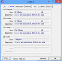 Systeminfo CPUZ Cache