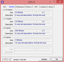 System info CPUZ Cache