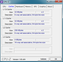 Systeminfo CPUZ Cache