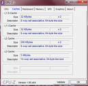 System info CPUZ Cache