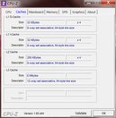 System info CPUZ Cache