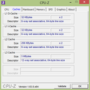 Systeminfo CPUZ Cache