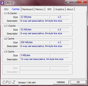 System info CPUZ Cache