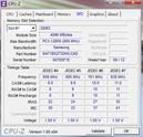 Systeminfo CPUZ RAM SPD