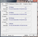 System info CPUZ Cache