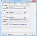 System info CPUZ Cache