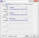 Systeminfo CPUZ Cache