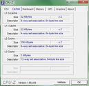 System info CPUZ Cache
