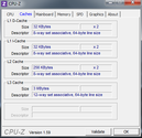 System info CPUZ Cache
