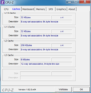 System info CPUZ Cache