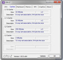 Systeminfo CPUZ Cache