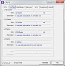 System info CPUZ Cache