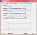 System info CPUZ Cache