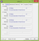 Systeminfo CPUZ Cache