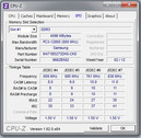 Systeminfo CPUZ RAM SPD