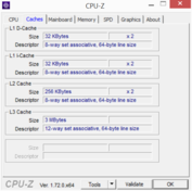 System info: CPU-Z Cache