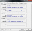 System info CPUZ Cache