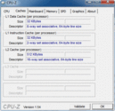 System info CPUZ Cache