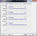 System info CPUZ Cache