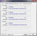 System info CPUZ Cache