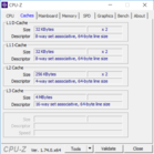 System info: CPU-Z Cache