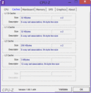 Systeminfo CPUZ Cache