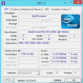 System info: CPU-Z CPU