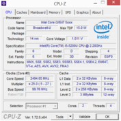 System info: CPU-Z CPU