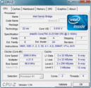 Systeminfo CPUZ CPU