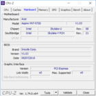 System info: CPU-Z Mainboard