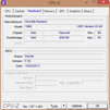 System info CPU-Z Motherboard