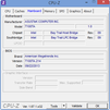 System info CPU-Z Motherboard