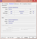 System info: CPU-Z Mainboard