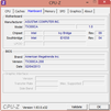 Systeminfo CPU-Z Motherboard