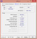 System info: CPU-Z Memory