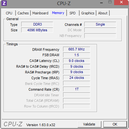 System info CPU-Z Memory
