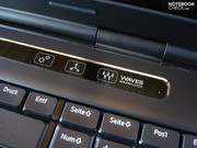 Three touch-sensitive surfaces simplify use.