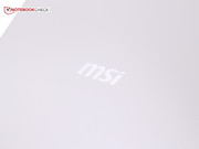 MSI logo on the display lid.