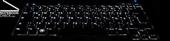 Keyboard with light in the E6500