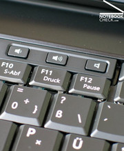 The E6500 offers only three add-on keys which control the sound out.