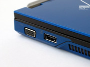 For additional connections, the docking port needs to be attached to the bottom of the laptop.
