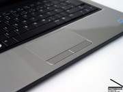 The size of the touchpad seems positive, but improvements with regard to its gliding properties could be made.