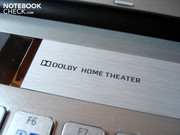 The sound system supports Dolby Home Theater.