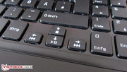 Medion should have designed the arrow keys bigger.