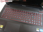 The keyboard's backlight features two levels and can be turned off.
