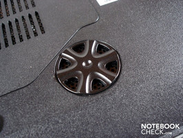 Subwoofer on the case's bottom